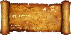 Agg Petra névjegykártya